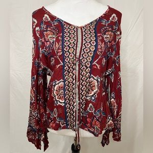 Women’s Red Altar’d State Printed Blouse